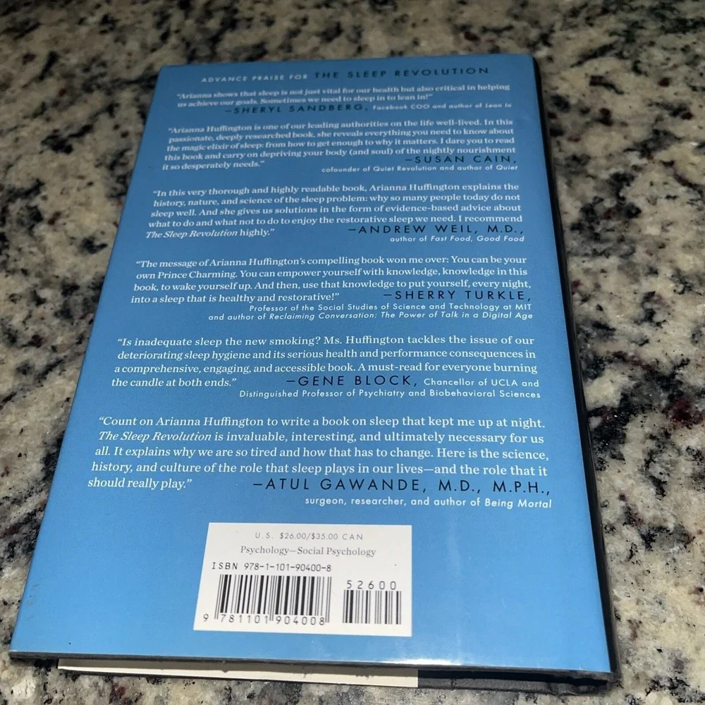The Sleep Revolution: Transfo- hardcover, 9781101904008, Arianna Huffington, new